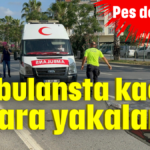 Ambulansta kaçak sigara yakalandı