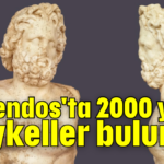 Aspendos'ta 2000 yıllık heykeller bulundu