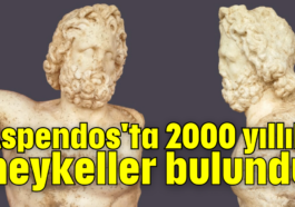 Aspendos'ta 2000 yıllık heykeller bulundu