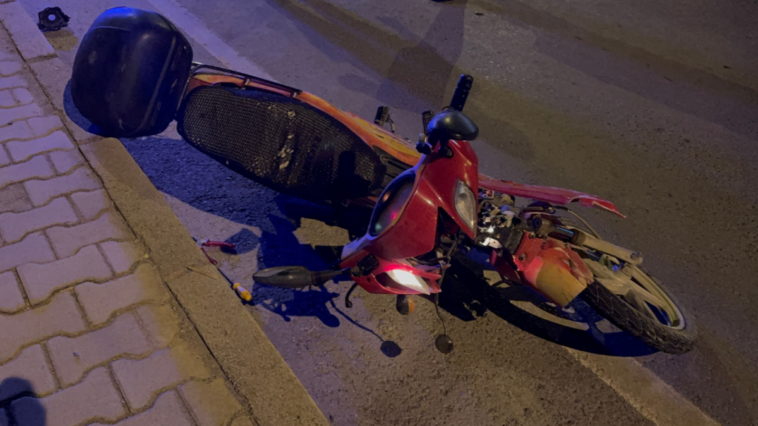 Gazipaşa'da alkollü sürücü hurda motosikletle kaza yaptı