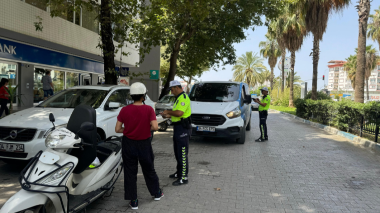 Gazipaşa'da kask denetimi