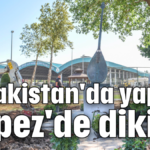 Kazakistan'da yapıldı Kepez'de dikildi