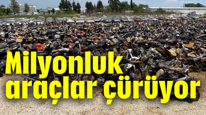 Milyonluk araçlar çürüyor