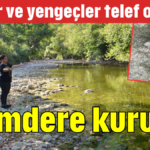 Üzümdere kurudu!