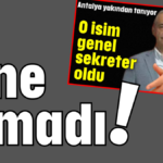 Yine olmadı!