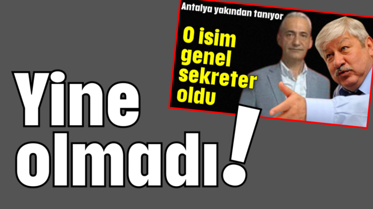 Yine olmadı!