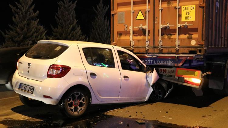 TIRın altına girdi, burnu bile kanamadı