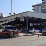 Kumlucada eski halk pazarı yıkılıyor