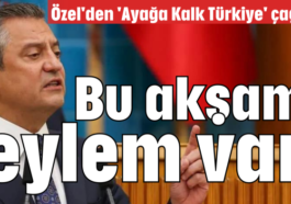 Bu akşam eylem var!