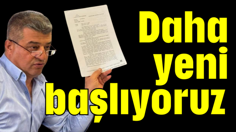 Daha yeni başlıyoruz