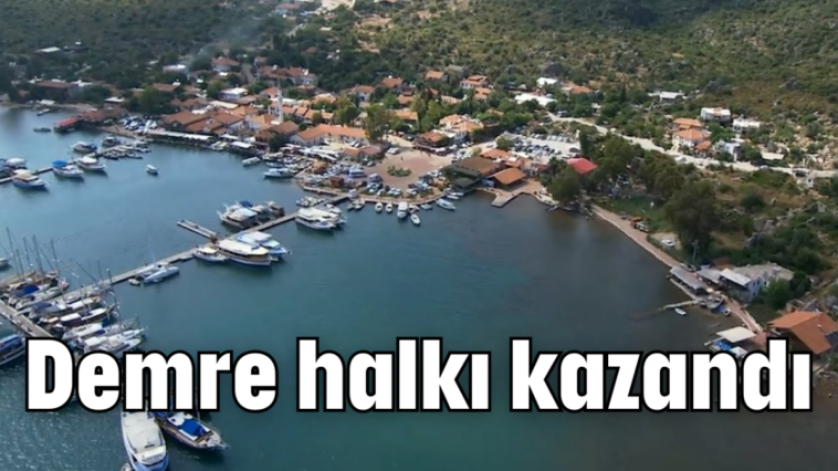 Demre halkı kazandı