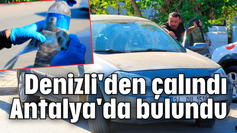 Denizli'den çalındı Antalya'da bulundu