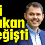 İki bakan değişti