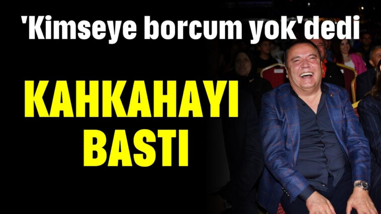 'Kimseye borcum yok' dedi kahkahayı bastı!