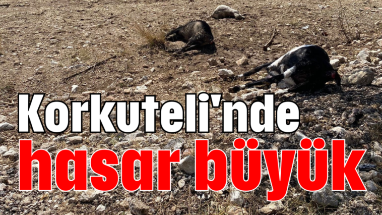 Korkuteli'nde hasar büyük