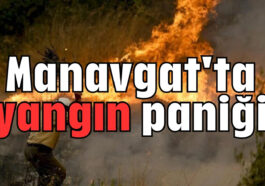 Manavgat'ta yangın paniği