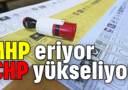 MHP eriyor, CHP yükseliyor