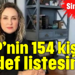 MHP’nin 154 kişilik hedef listesinde