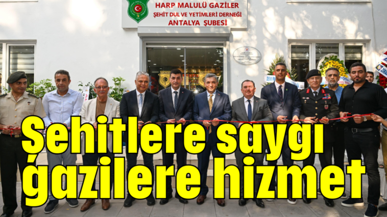 Şehitlere saygı, gazilere hizmet