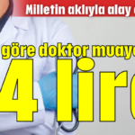 TÜİK'e göre doktor muayenesi 34 lira!