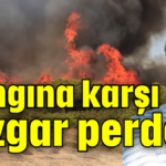 Yangına karşı rüzgar perdesi