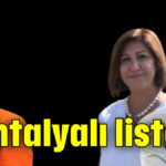 2 Antalyalı listede