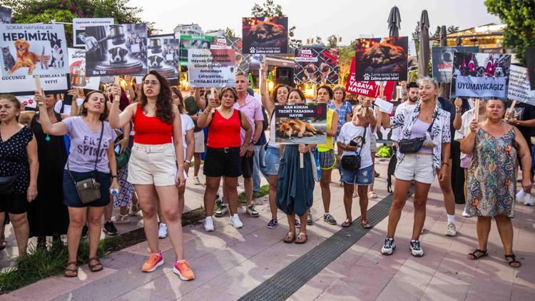 Hayvanseverler yasanın geri çekilmesi için eylem yaptı