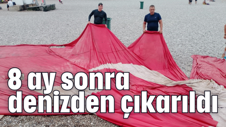 8 ay sonra denizden çıkarıldı