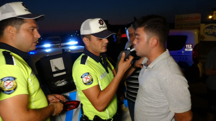 Alkollü sürücü polise zor anlar yaşattı