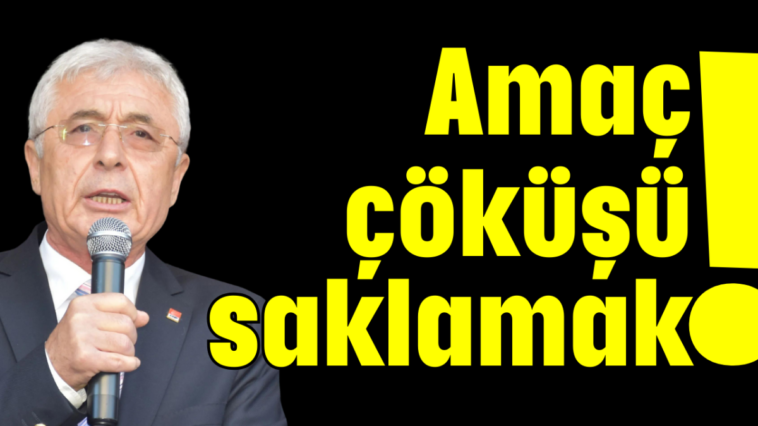 Amaç çöküşü saklamak!