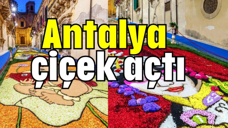 Antalya çiçek açtı