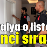 Antalya o listede ikinci sırada