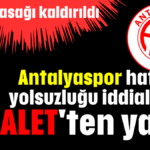 Antalyaspor hafriyat yolsuzluğu  iddialarına 'ADALET'ten yanıt