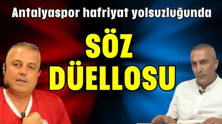 Antalyaspor hafriyat yolsuzluğunda söz düellosu