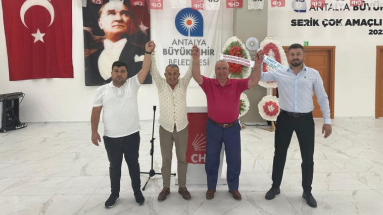 CHP Serik'te Şafak Aksu yeniden seçildi