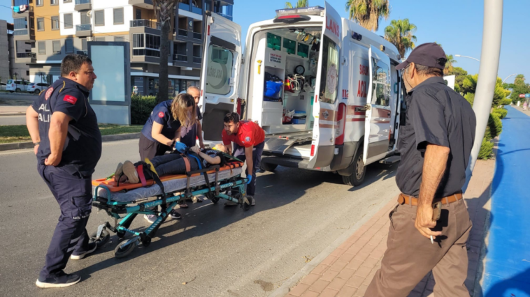 Gazipaşa'daki kazada elektrikli bisiklet sürücüsü yaralandı