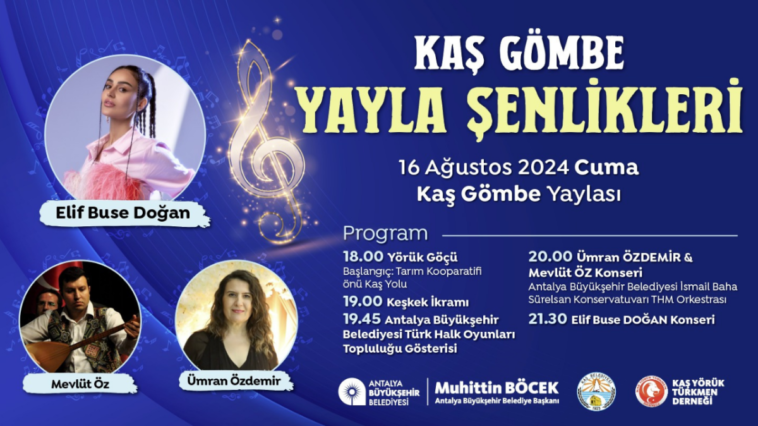 Gömbe Yaylası'nda şenlik düzenleniyor