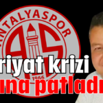 Hafriyat krizi başına patladı