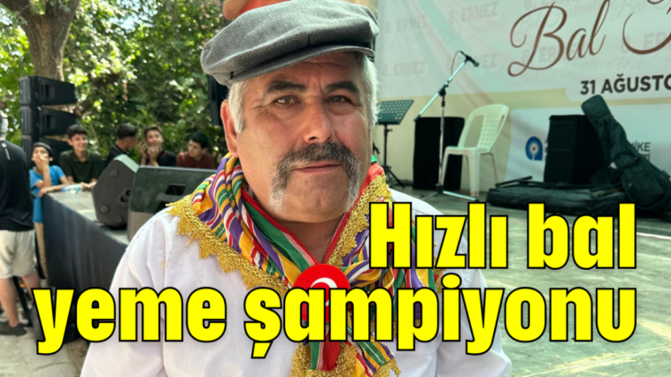 Hızlı bal yeme şampiyonu