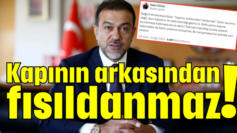 Kapının arkasından fısıldanmaz!