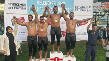 Kemer'in pehlivanı Seydikemer'de üçüncü oldu