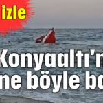 Konyaaltı'nda tekne böyle battı!