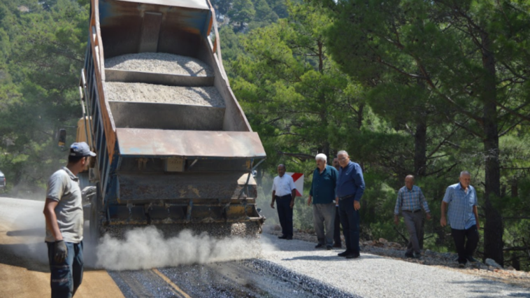 Manavgat Yaylaalan grup yolları asfaltlanıyor