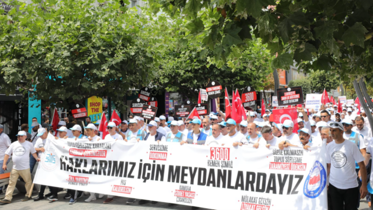 Memur eyleminde Bolu-Ankara yürüyüşü gerçekleştirildi