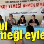 Okul yemeği eylemi