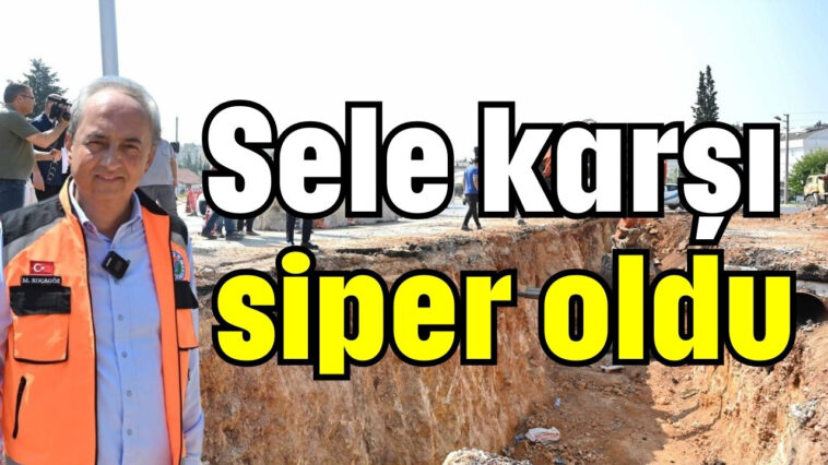 Sele karşı siper oldu