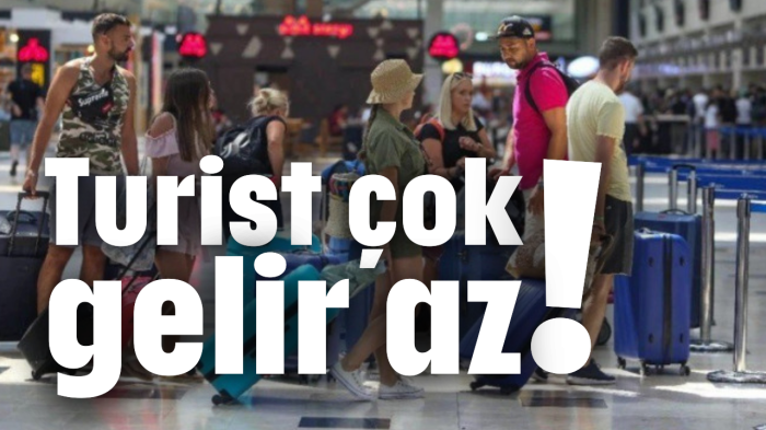 Turist çok gelir az!