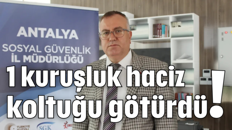 1 kuruşluk haciz koltuğu götürdü!