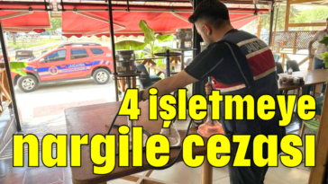 4 işletmeye nargile cezası