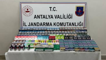 Antalya’da kaçak sigara operasyonu